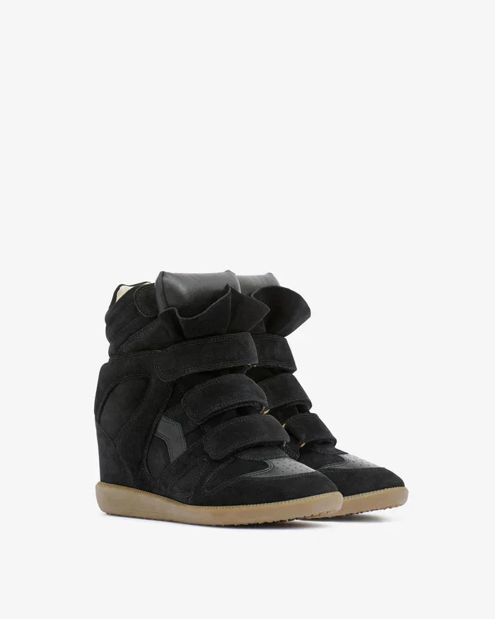 Bekett leather wedge sneakers