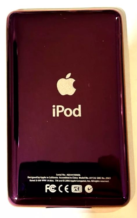 Bluetooth Mod Apple iPod Classic 5.5th Plumb 2TB SSD Wolfson DAC Atomic 3000 Mega Battery