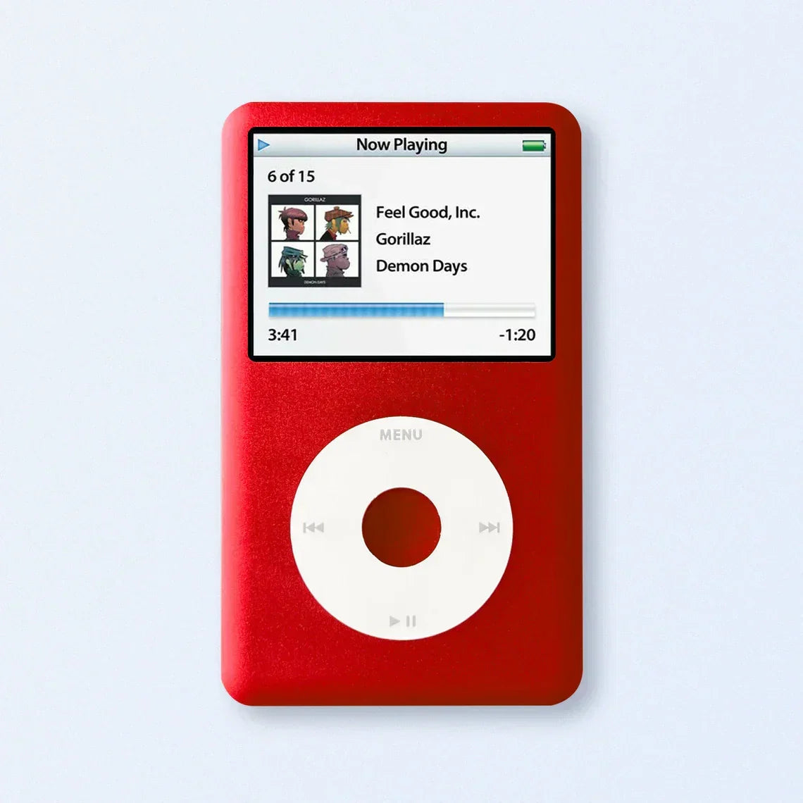Bluetooth Mod iPod Classic 7th Gen | Red Edition | 2TB SDXC | 3000 mAh Battery | USB-C Upgrade