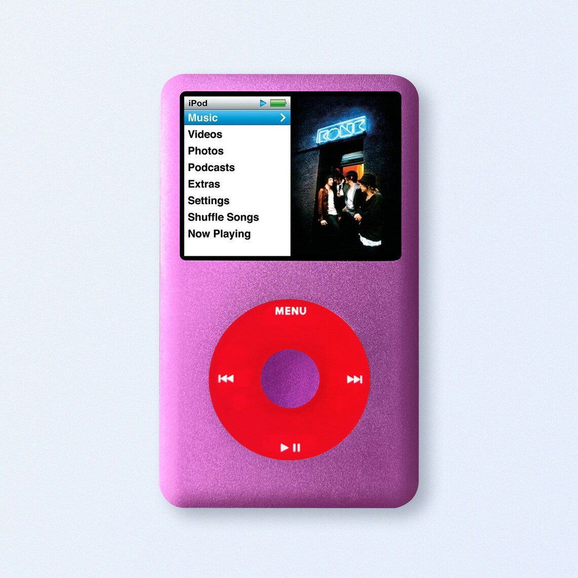 Bluetooth Mod iPod Classic 7th Gen | Purple Edition | 2TB SDXC | 3000 mAh Battery | USB-C Upgrade