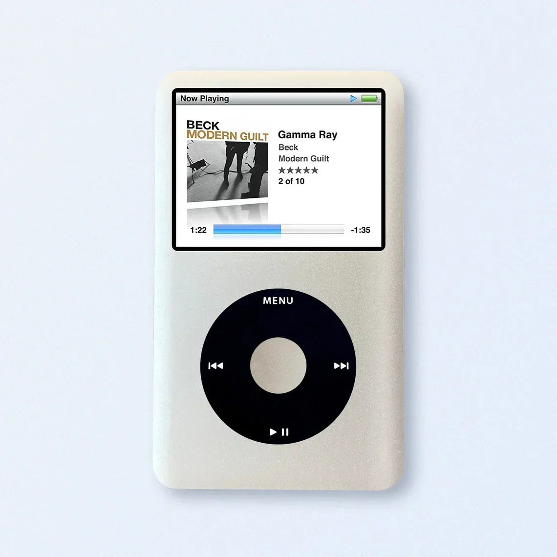 Bluetooth Mod iPod Classic 7th Gen | Silver Edition | 2TB SDXC | 3000 mAh Battery | USB-C Upgrade