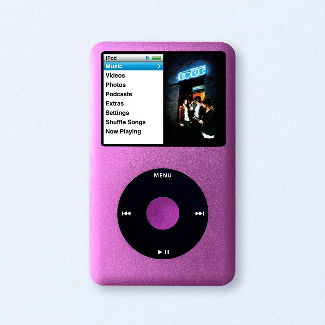 Bluetooth Mod iPod Classic 7th Gen | Purple Edition | 2TB SDXC | 3000 mAh Battery | USB-C Upgrade