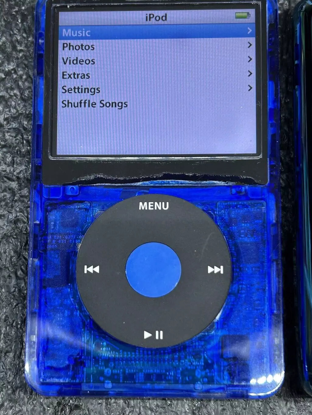 Bluetooth Mod Apple iPod Classic 5.5th Atomic Ocean Blue 2TB SSD Wolfson DAC 3000 Battery