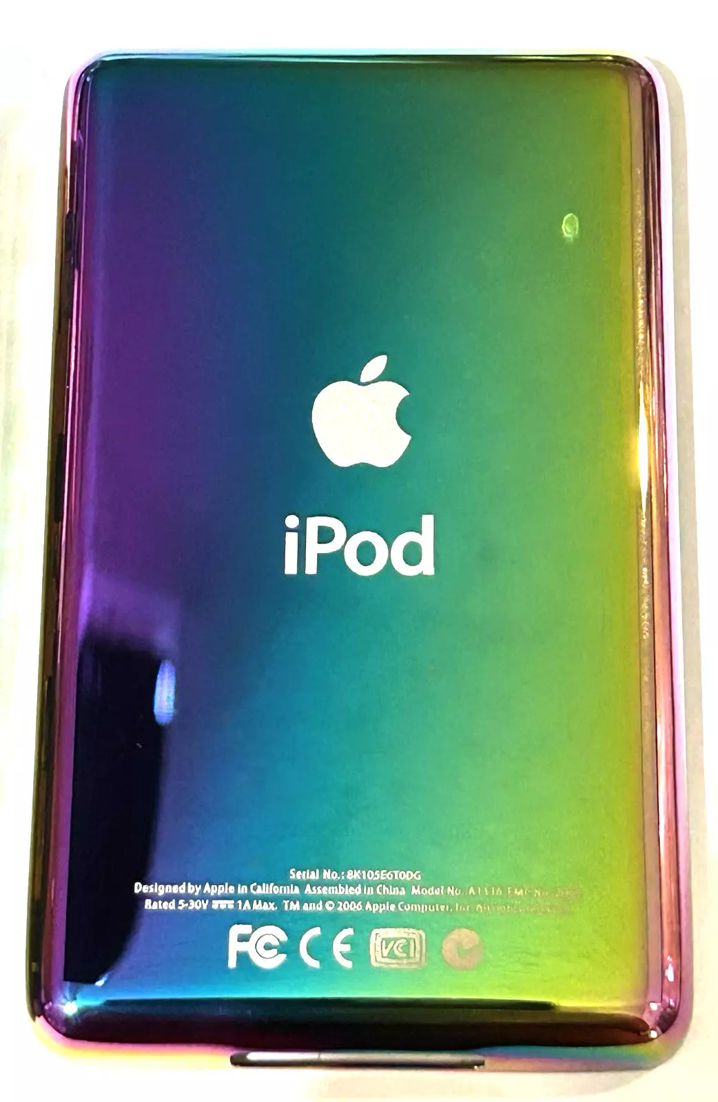 Bluetooth Mod Apple iPod Classic 5.5th Turq 2TB  SSD Wolfson DAC Atomic 3000 Mega Battery