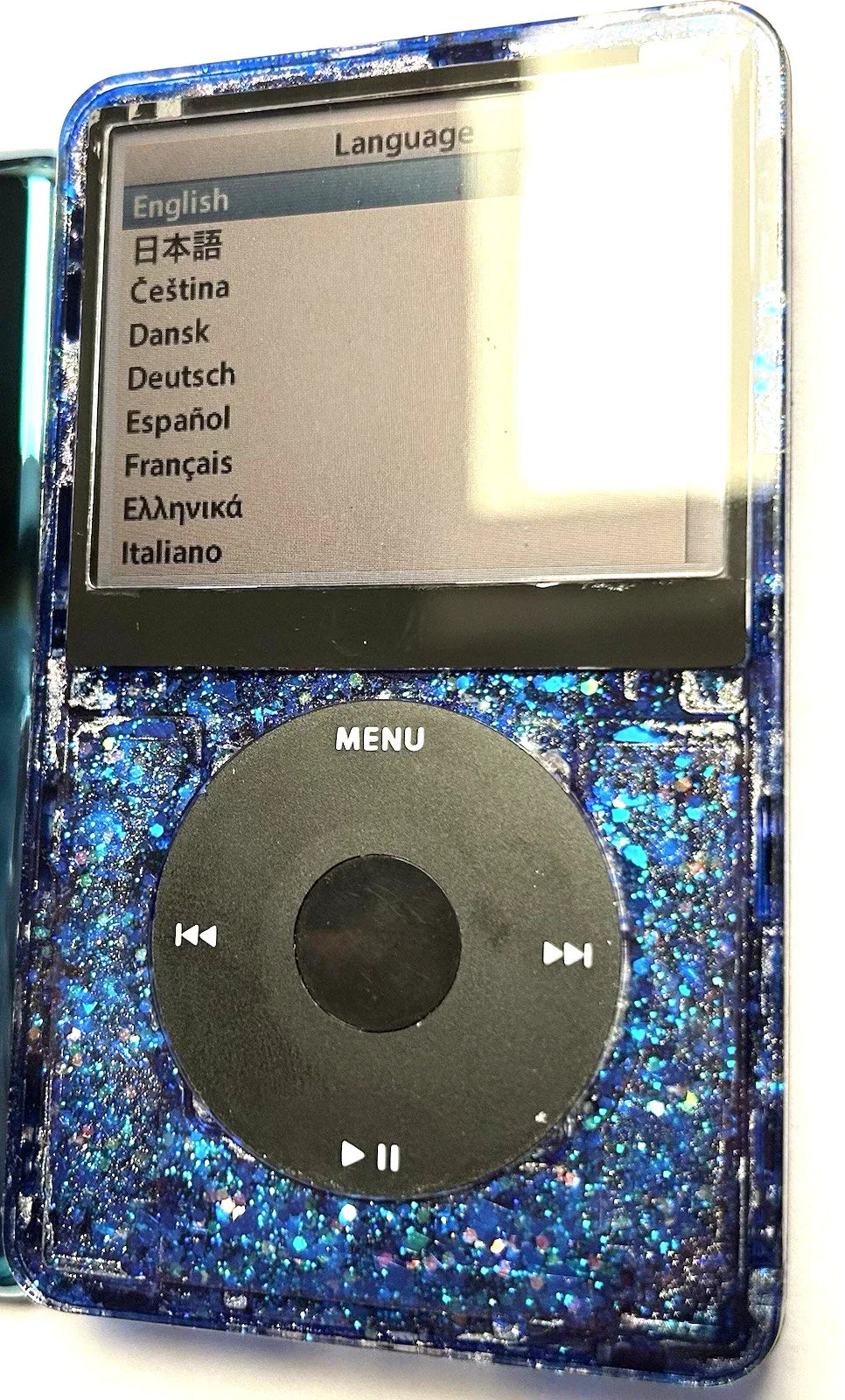 Bluetooth Mod Apple iPod Classic 5.5th Atomic Blue Sparkler 2 TB Wolfson DAC 3000 Battery