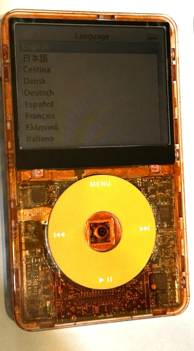 Bluetooth Mod Apple iPod Classic 5.5th Atomic Mellow Orange 2TB Wolfson DAC 3000 Battery