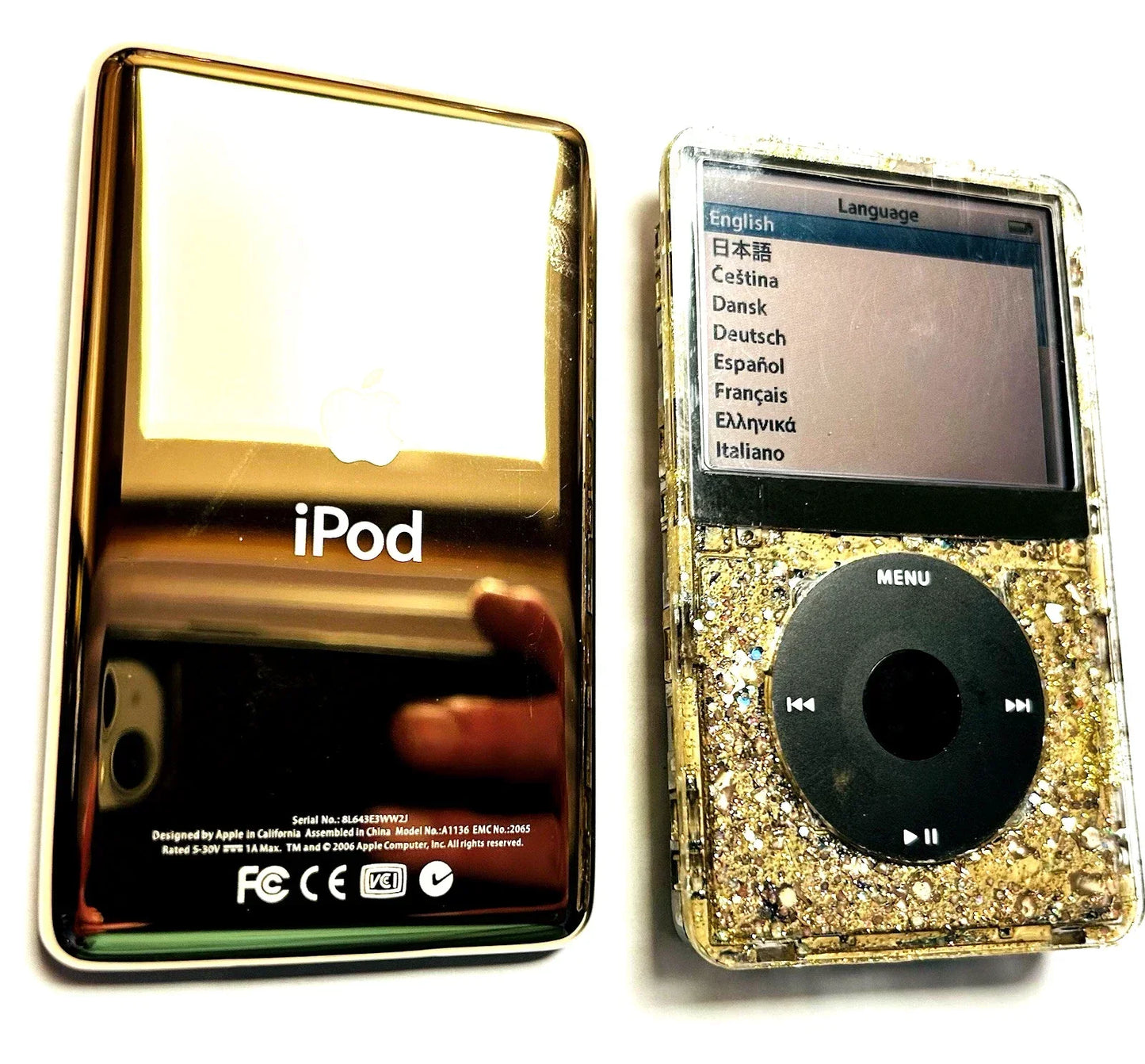 Bluetooth Mod Apple iPod Classic 5.5th Atomic Gold Sparkler 2TB Wolfson DAC 3000 Battery