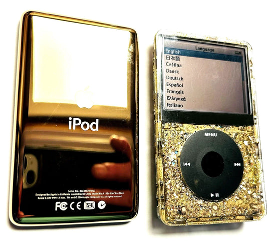 Bluetooth Mod Apple iPod Classic 5.5th Atomic Gold Sparkler 2TB Wolfson DAC 3000 Battery