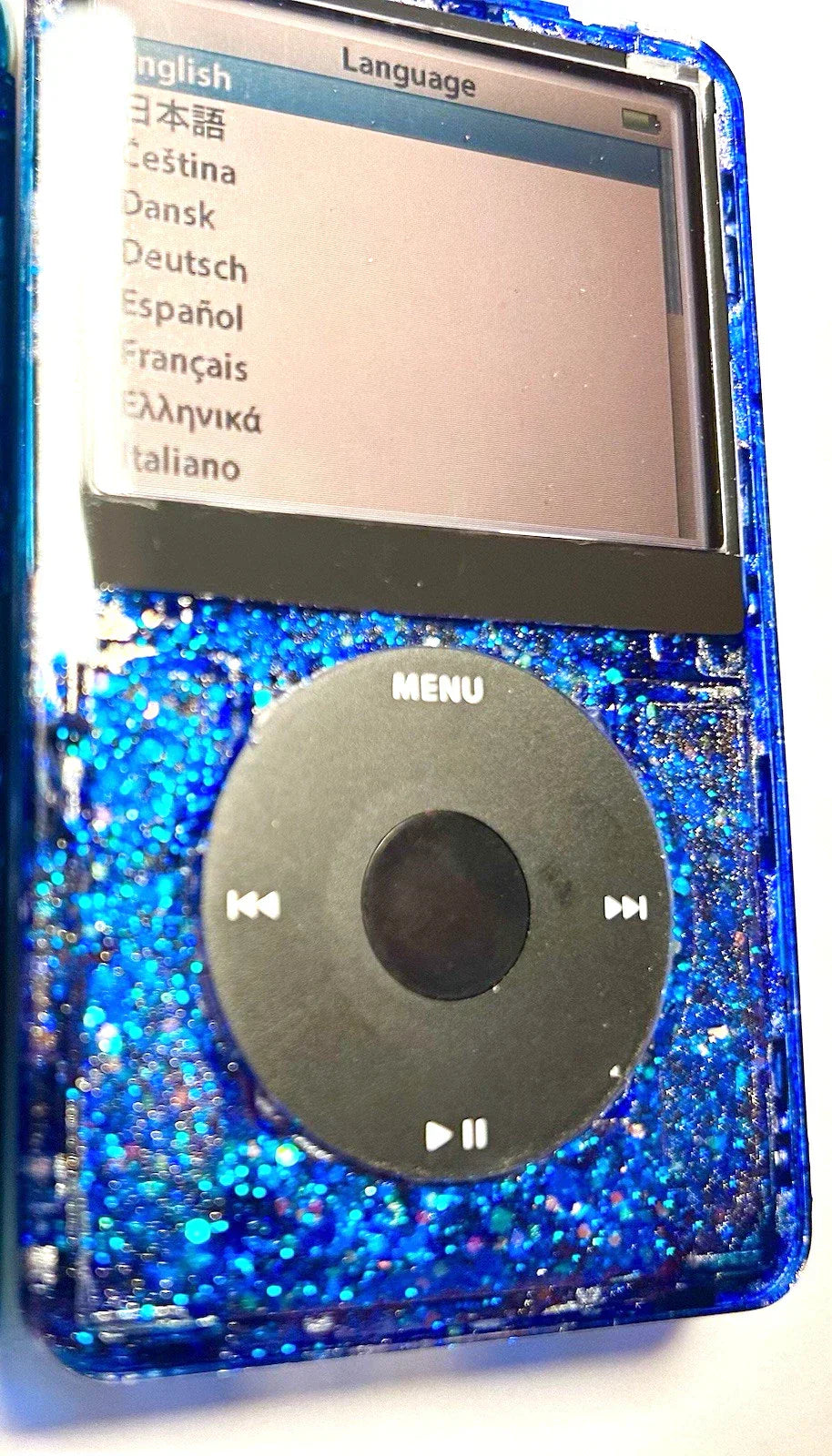 Bluetooth Mod Apple iPod Classic 5.5th Atomic Blue Sparkler 2 TB Wolfson DAC 3000 Battery