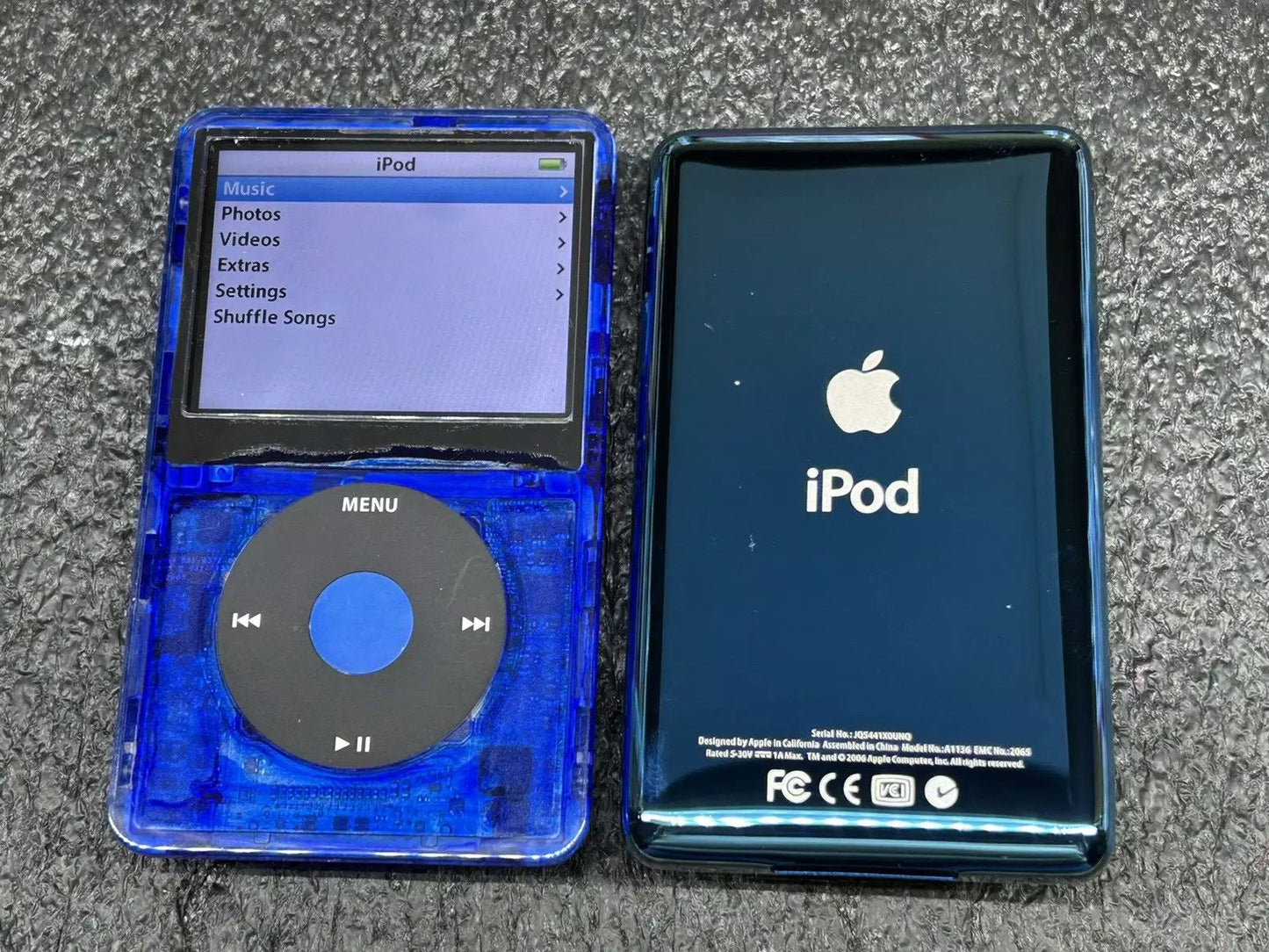 Bluetooth Mod Apple iPod Classic 5.5th Atomic Ocean Blue 2TB SSD Wolfson DAC 3000 Battery